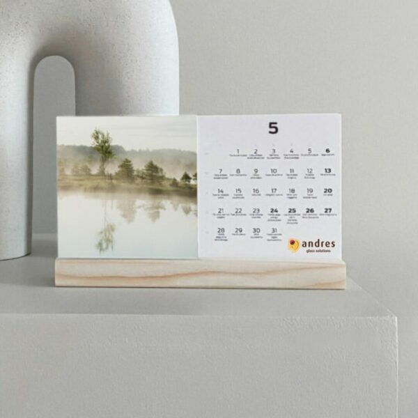personalised table calendars with logo and branding