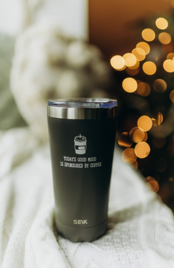 Thermos /coffee cup - todays good mood is sponsored by coffee 350ml - Image 6