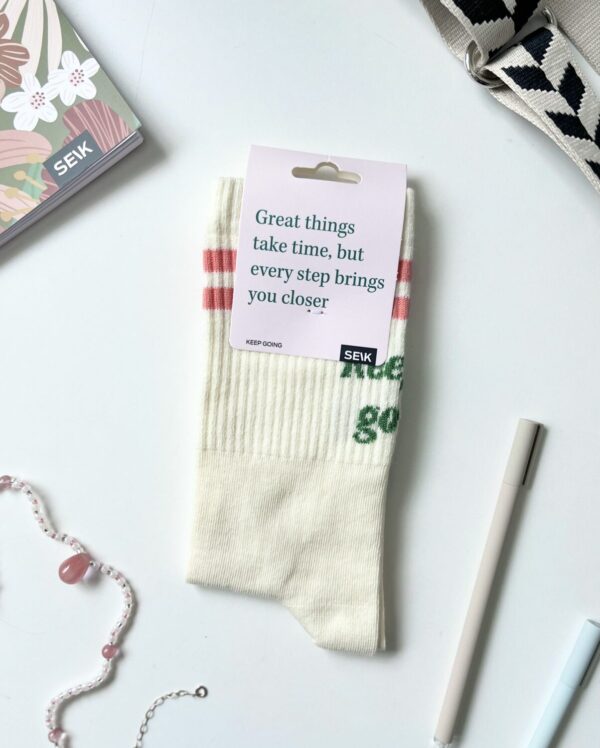 sport socks- keep going (unisex 35-46) - Image 2