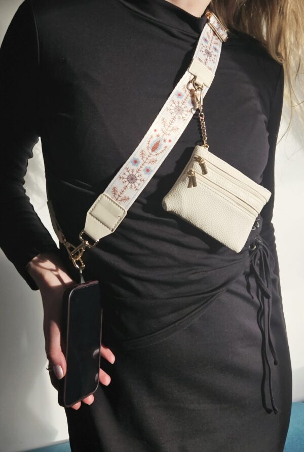 Universal Phone Strap with wallet- cultural Petals - Image 2