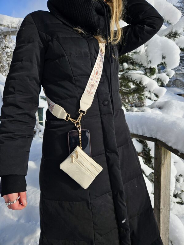 Universal Phone Strap with wallet- cultural Petals - Image 3