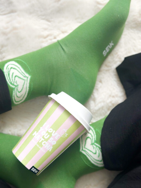 I love you so Matcha socks