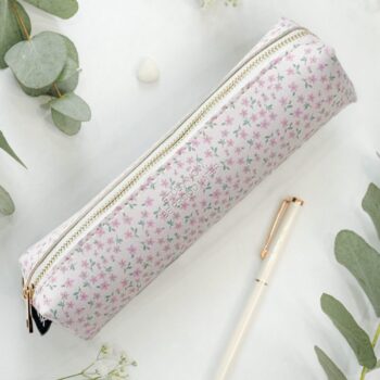 Pencil case with flowers- blossoms
