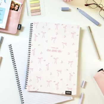 A4 Notebook with spiral binding  - I think I like this little life (Jooneline)