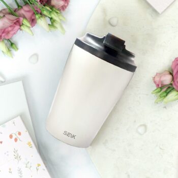 Coffee thermos mug - beige (350ml)
