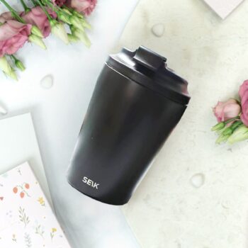 Coffee thermos mug - black (350ml)