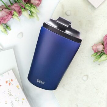 Coffee thermos mug - blue (350ml)