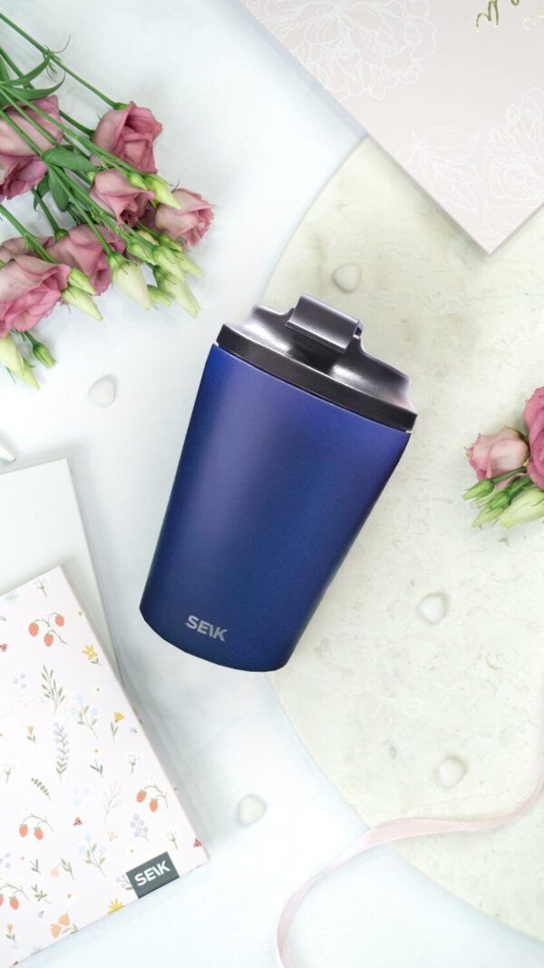Coffee thermos mug - blue (350ml)