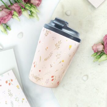 Coffee thermos mug - strawberries (350ml)