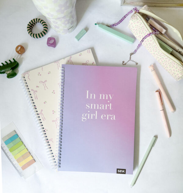 A4 Notebook with spiral binding  - in my smart girl era - Image 2