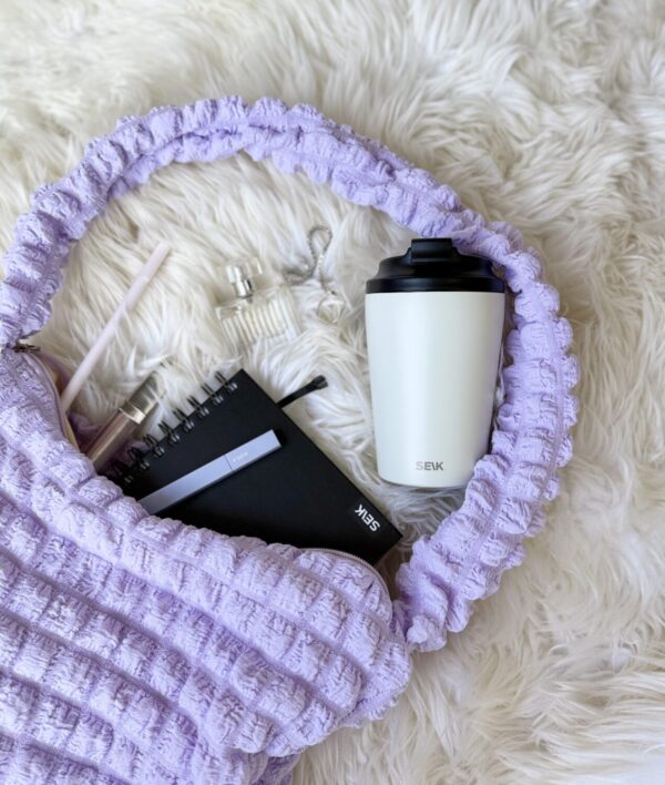 Coffee thermos mug - beige (350ml) - Image 2