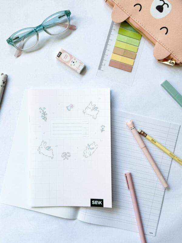 Handwriting practice notebook (12 sheets) - bunnies - Image 3