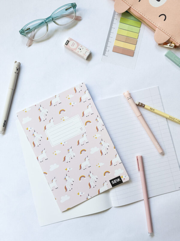 Lined notebook (12 sheets) - unicorns - Image 3