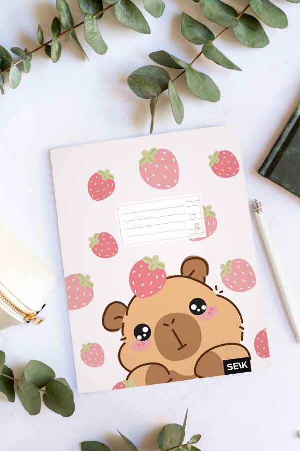 Handwriting practice notebook (12sh) - capybara