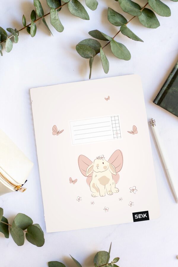 Squared notebook (12sh) - small bunny