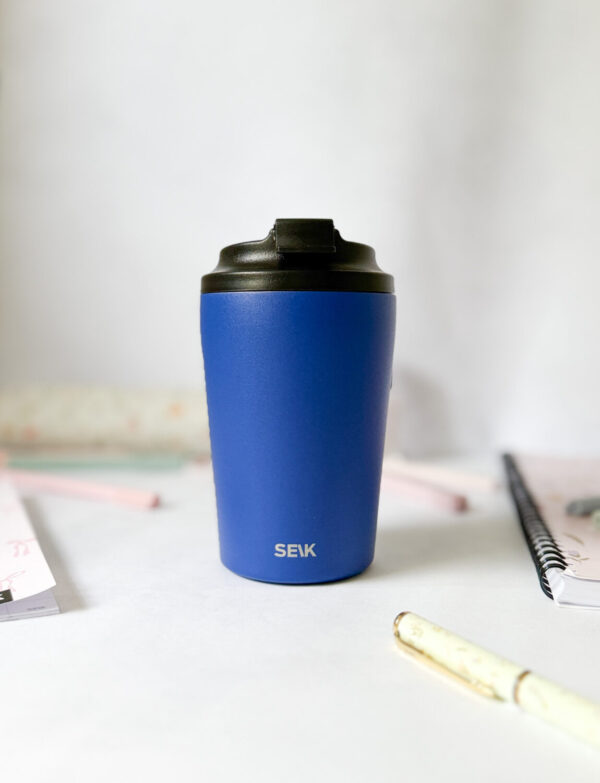Coffee thermos mug - blue (350ml)