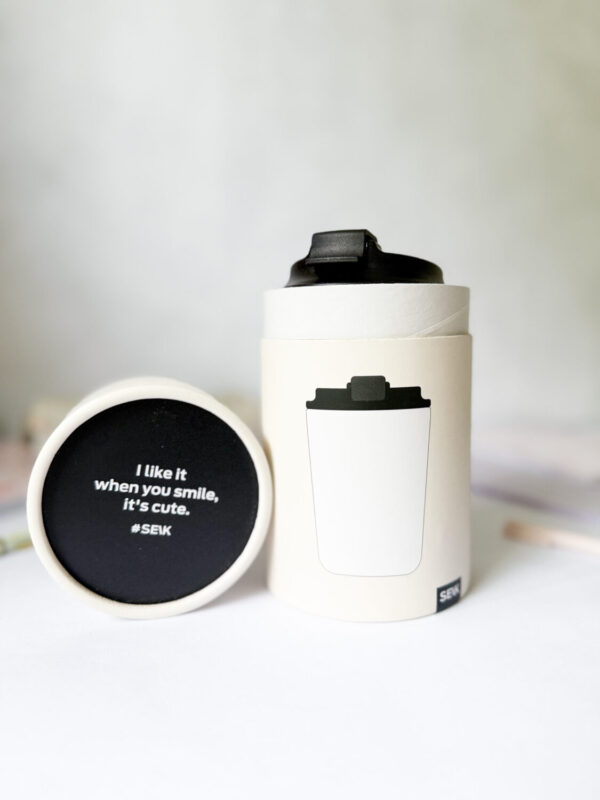 Coffee thermos mug - black (350ml) - Image 5
