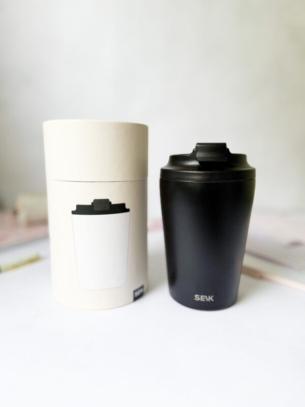 Coffee thermos mug - black (350ml) - Image 4