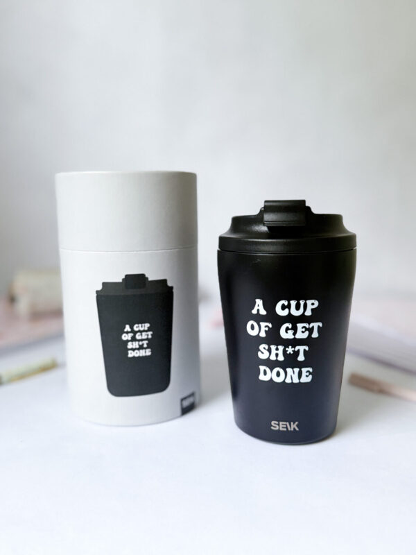 Coffee thermos mug - get sh*t done (350ml) - Image 4