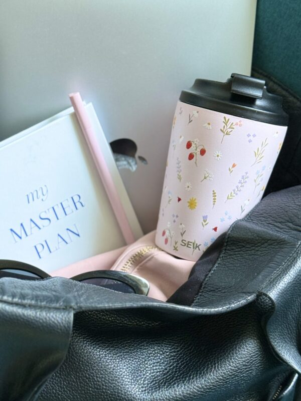 Coffee thermos mug - strawberries (350ml) - Image 8