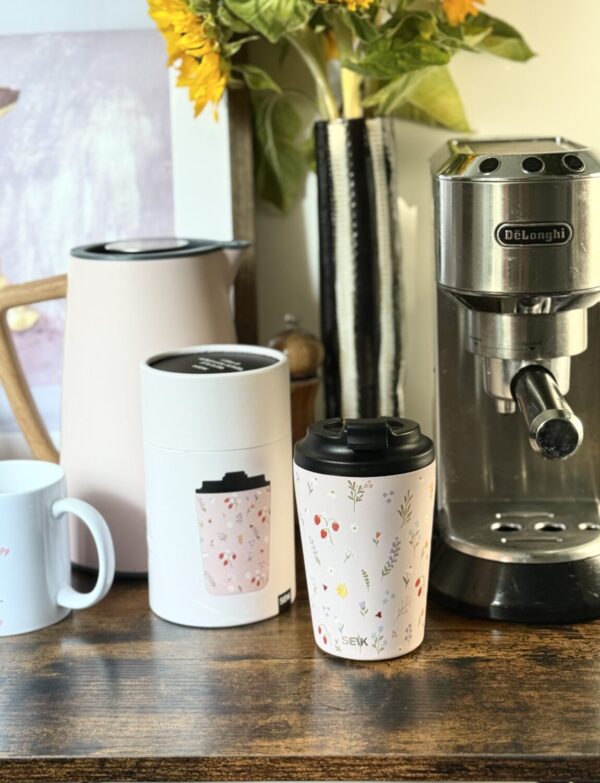 Coffee thermos mug - strawberries (350ml) - Image 5
