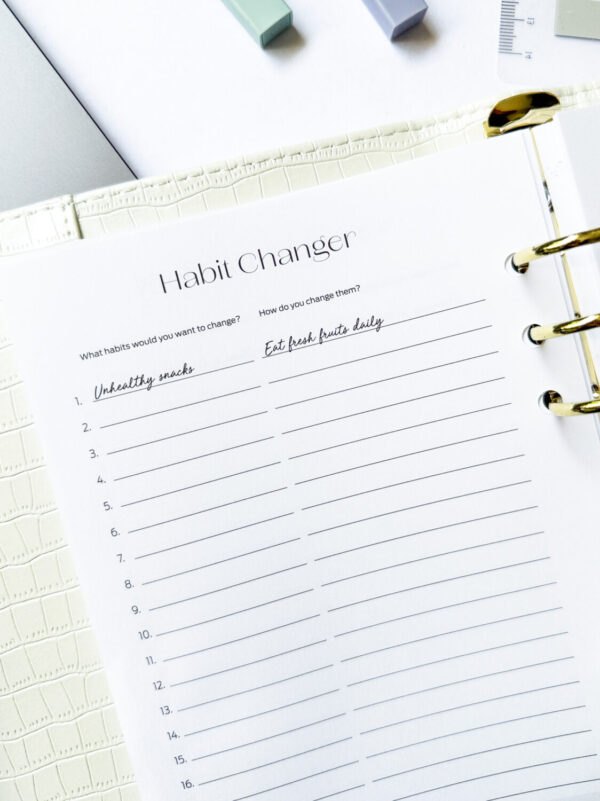 Ring binder from premium faux leather A5 – Happy Calendar planner 2025/26 (pink) - Image 19
